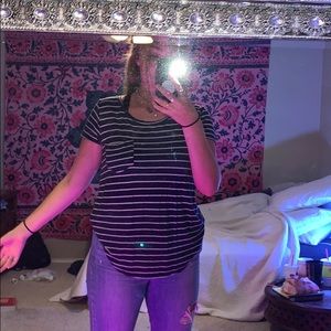 Striped blue shirt very comfy